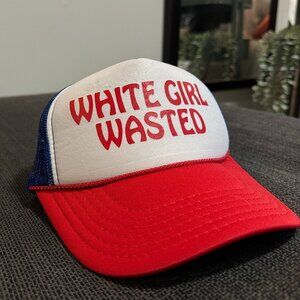'White Girl Wasted' trucker style hat